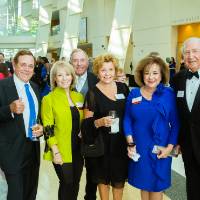 Bob Grooters, Betsy Hasse, Art Hasse, Sharie Grooters and guests at the Enrichment Dinner
